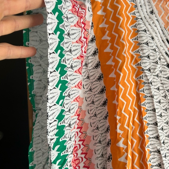 Colorful Striped Kaftan Dress One Size - Picture 3 of 14